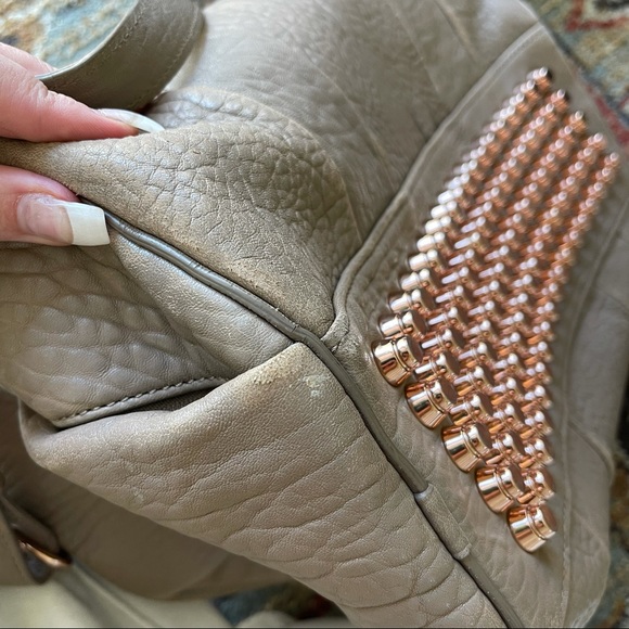 Sold ALEXANDER WANG 🌹 ROSEGOLD ROCCO DUFFEL TOTE - Picture 13 of 16